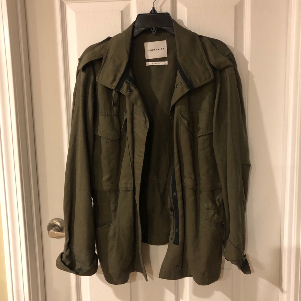 Aritzia Utility Olive Jacket, Size M